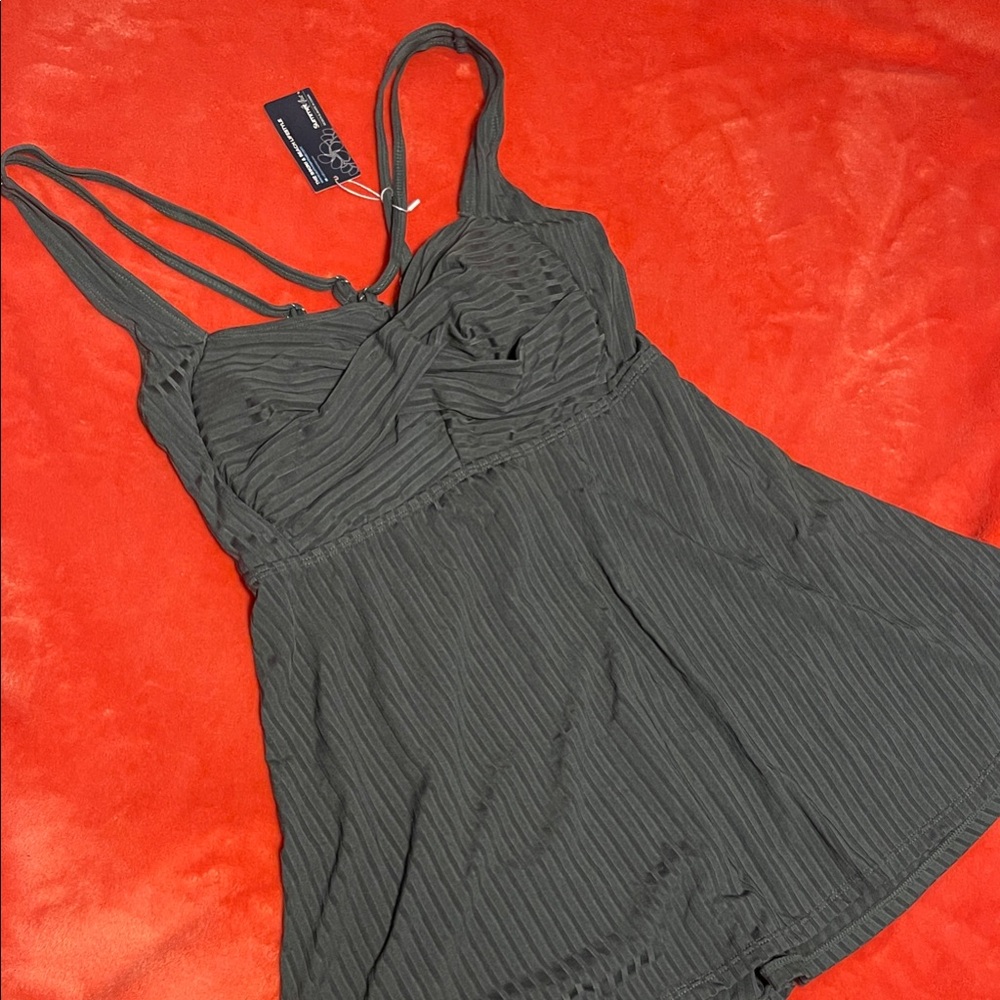 Black Strappy Swimsuit Too